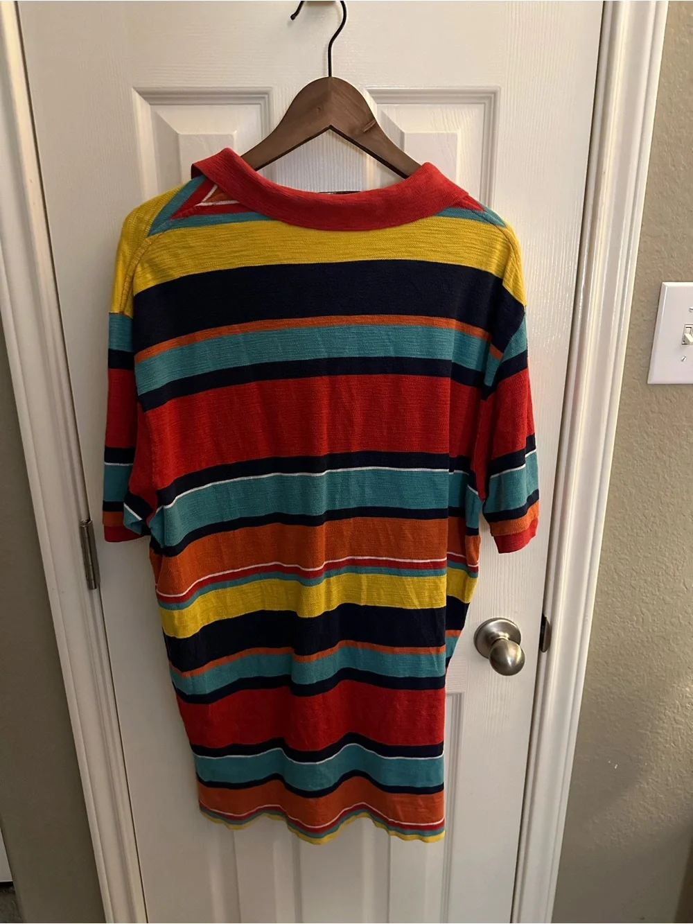 Polo by Ralph Lauren Striped Polo in Red, Teal, Yellow